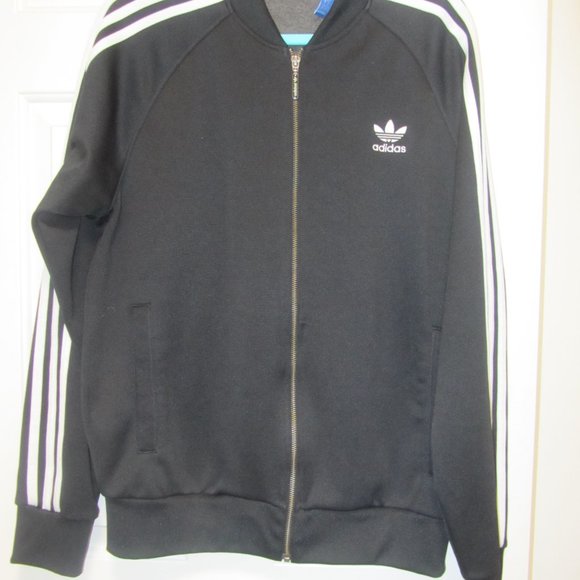 Adidas Originals Firebird Trefoil Track Jacket Black White Men's Large - Picture 5 of 5